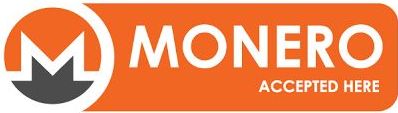 sticker Monero accepted here
